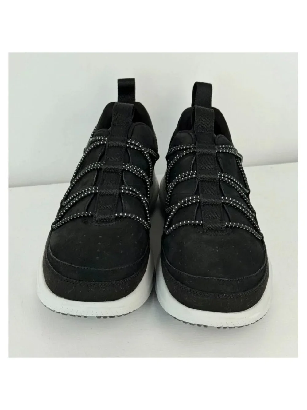 Men's 10 - UGG CA78 Heritage Trainer Nubuck Slip-On Sneaker - Black